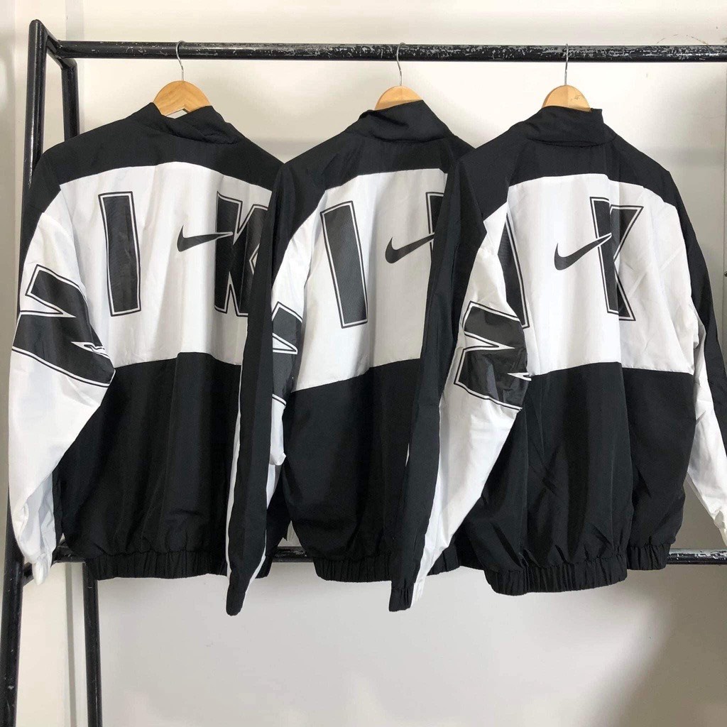Áo khoác gió Nike chính hãng đôi nam nữ 2 lớp unisex chất liệu dù cao cấp unisex form rộng brand jacket 409