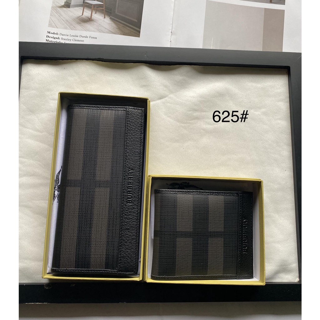Ví gấp nam da thật thời trang cao cấp Burberry BBR thiết kế tinh tế, kiểu dáng trẻ trung