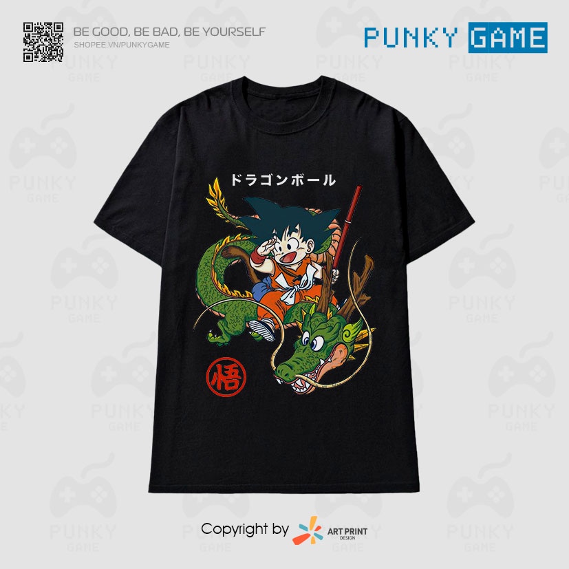Áo thun Dragon Ball (Bảy Viên Ngọc Rồng) Black Collections ngắn tay