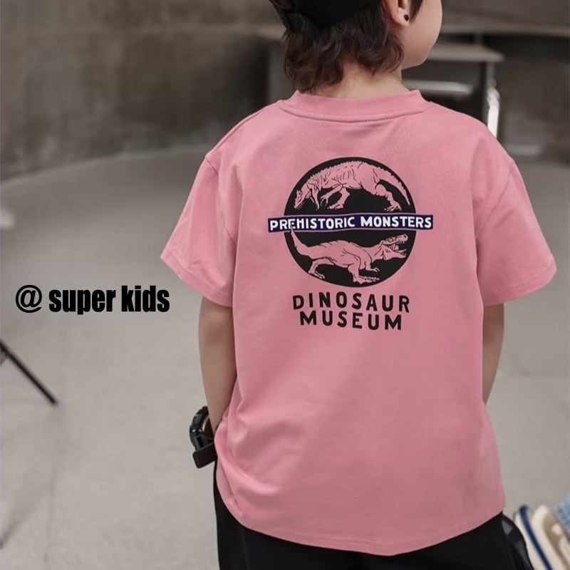 SUPER KIDS Áo Thun Tay Lửng Dáng Ôm Thiết Kế Mới Năng Động Thời Trang Dành Cho Bé