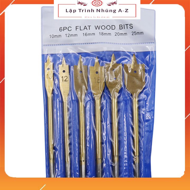 [Lập Trình Nhúng A-Z] Bộ 6 Món Mũi Khoan Đuôi Cá Chuyên Dụng