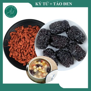 Combo siêu tiết kiệm: kỷ tử + táo đen sấy khô mỗi túi 1kg