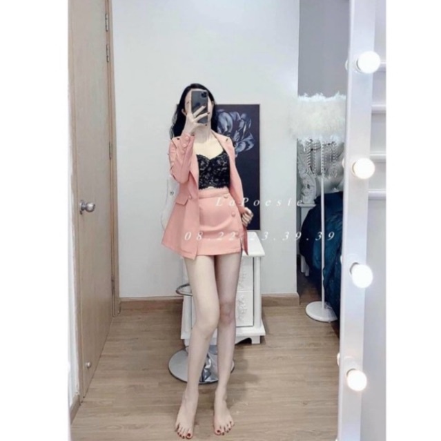 Áo 2 dây ren phối nút sexy quyến rũ