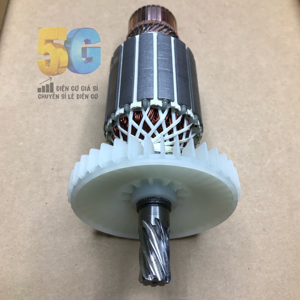 Rotor Máy Cắt Sắt MUDI LS2414 Hoặc Crown CT15194 Thân 57 8 Răng Dấu Huyền 100% Dây Đồng