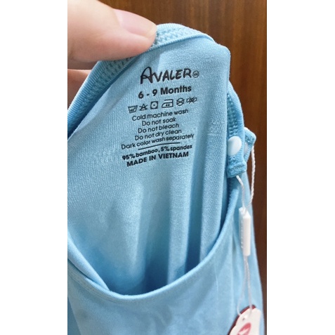 Bộ cộc tay Avaler vải sợi tre mềm mát cho bé trai bé gái