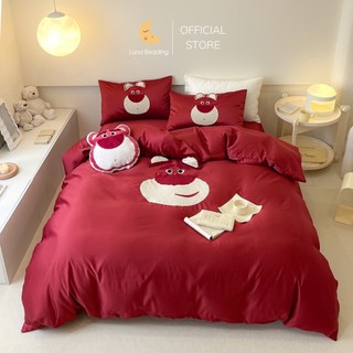 Bộ chăn ga gối phi lụa disney luna bedding