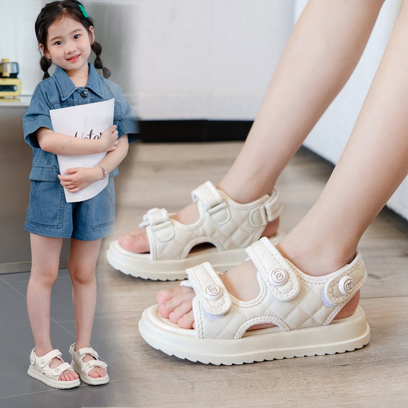 Dép Sandal. Dép Quai Hậu Bé Gái/Bé Trai Quai Dán Đính Khóa Siêu Mềm Nhẹ Phong Cách Thời Trang Đủ Size 24-37 XD101