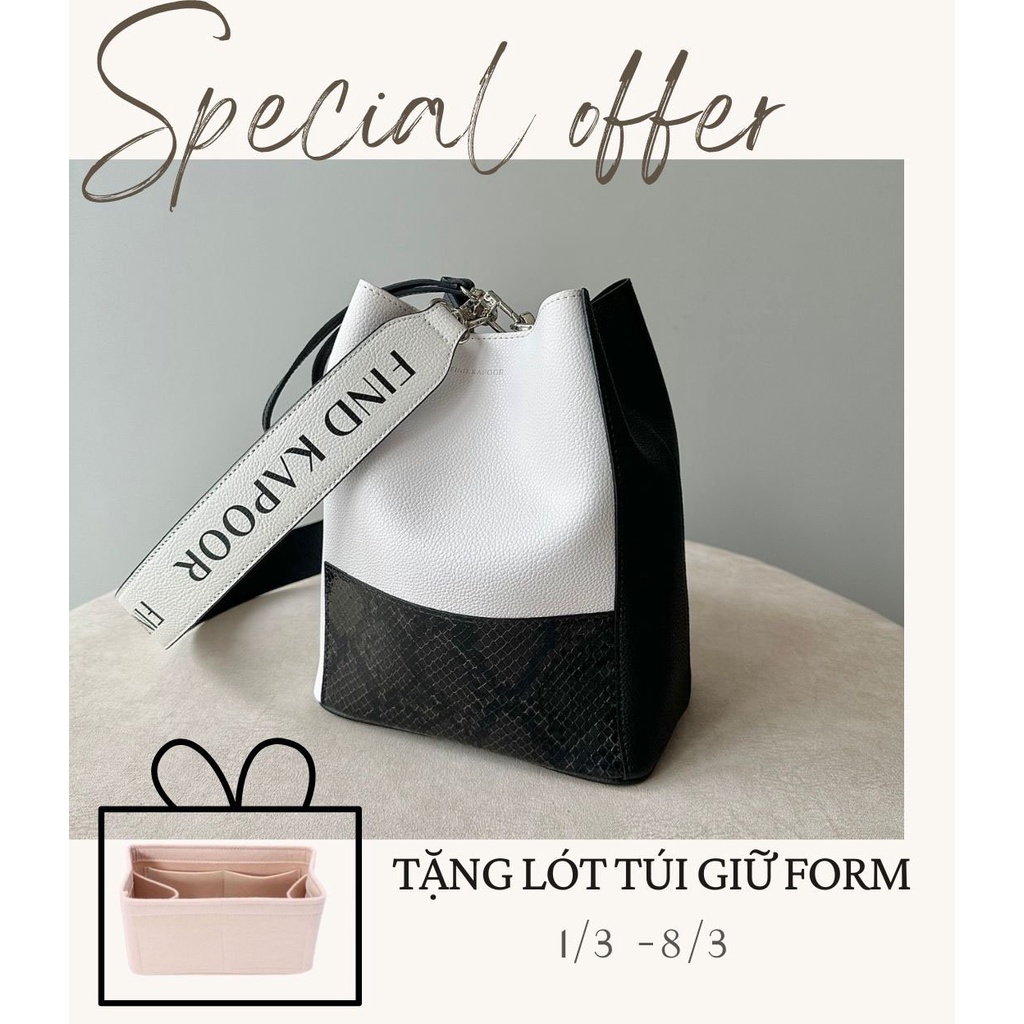 Túi xách Find Kapoor FANA 20 Lettering Set - Black