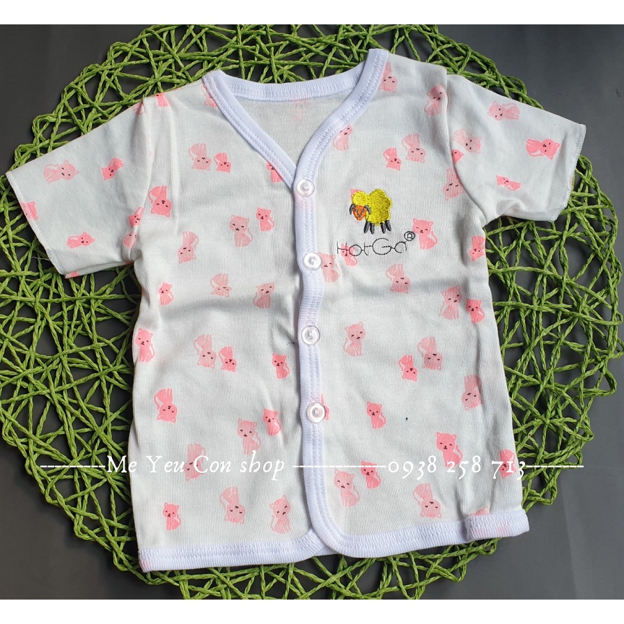 (3-6kg) ÁO CỔ TIM CÀI NÚT TAY NGẮN - HOTGA (katydang)