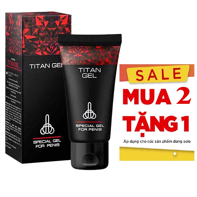 Combo 2 Hộp Gel Titan Red (Titan Đỏ) Hàng chính hãng Nga - Hỗ trợ tăng kích thước Dương Vật