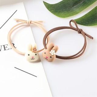 (Màu ngẫu nhiên) Dây buộc tóc tai thỏ dễ thương