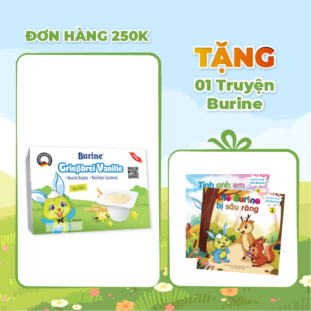 Cháo Sữa Ăn Dặm BURINE Vị Vani Giàu Đạm Thơm Ngon Bổ Sung Năng Lượng Và ...