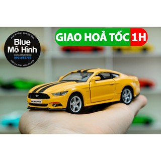 Blue mô hình | Mô hình xe Ford Mustang 1:36 Vàng sọc đen