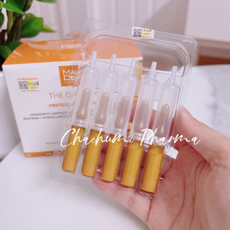 Martiderm the originals proteos hydra plus SP ampoule dưỡng ẩm, làm săn chắc & ngừa lão hoá da ban ngày