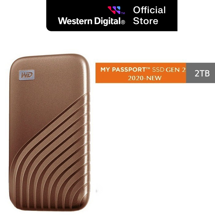 Ổ cứng di động Western Digital WD SSD My Passport USB 3.2 Gen 2 2TB - WDBAGF0020BBL