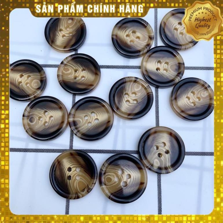 , phụ liệu may rẻ Cúc vest (10-20 cúc), khuy áo khoác, quần nam và gi-lê- măng tô size 18mm - 20mm - 25mm