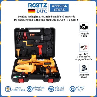 Bộ nâng kích gầm điện, máy bơm lốp và máy siết ốc ô tô đa năng 3 trong 1 nhãn hiệu ROGTZ  - Thương hiệu đến từ Đức