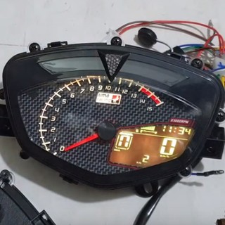 Đồng hồ điện tử KOSO Có Vân siêu chất gắn SIRIUS - EXCITER A1045