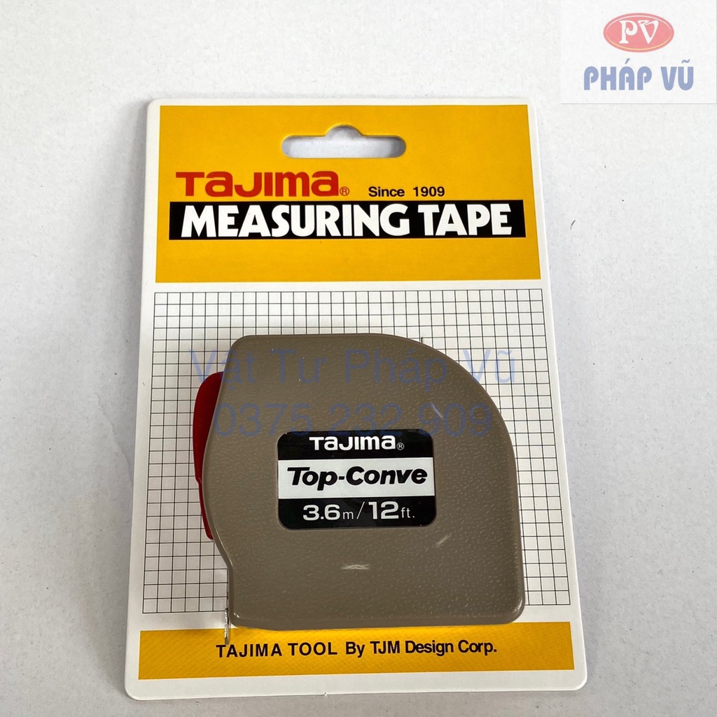 Thước cuộn, thước dây Tajima 2M, 3M6, 5M  – Ngành gỗ