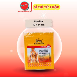  Cao dán nóng TIGER BALM Plaster-RD Miếng dán lớn Con hổ Singapore Túi 3 miếng 