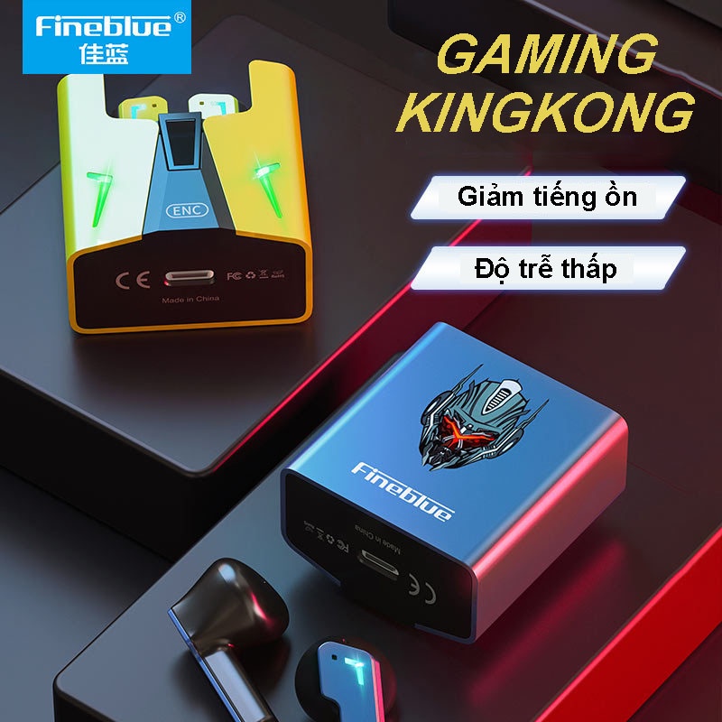 Tai nghe thể thao gaming King Kong âm thanh nổi không dây hai tai TWS