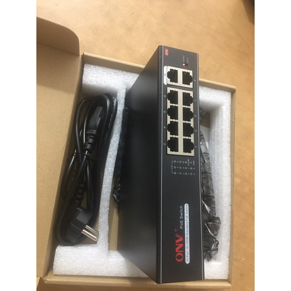 Thiết bị mạng HUB -SWITCH POE ONV H1108PLS (Switch POE 8 cổng)