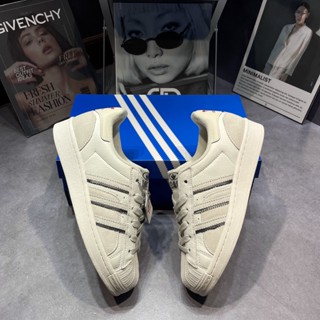 Giày Thế Thao Das Superstar 'Cloud White / Aluminium / Vivid Red'. Giày Das Sò Da Lộn Gót Đỏ