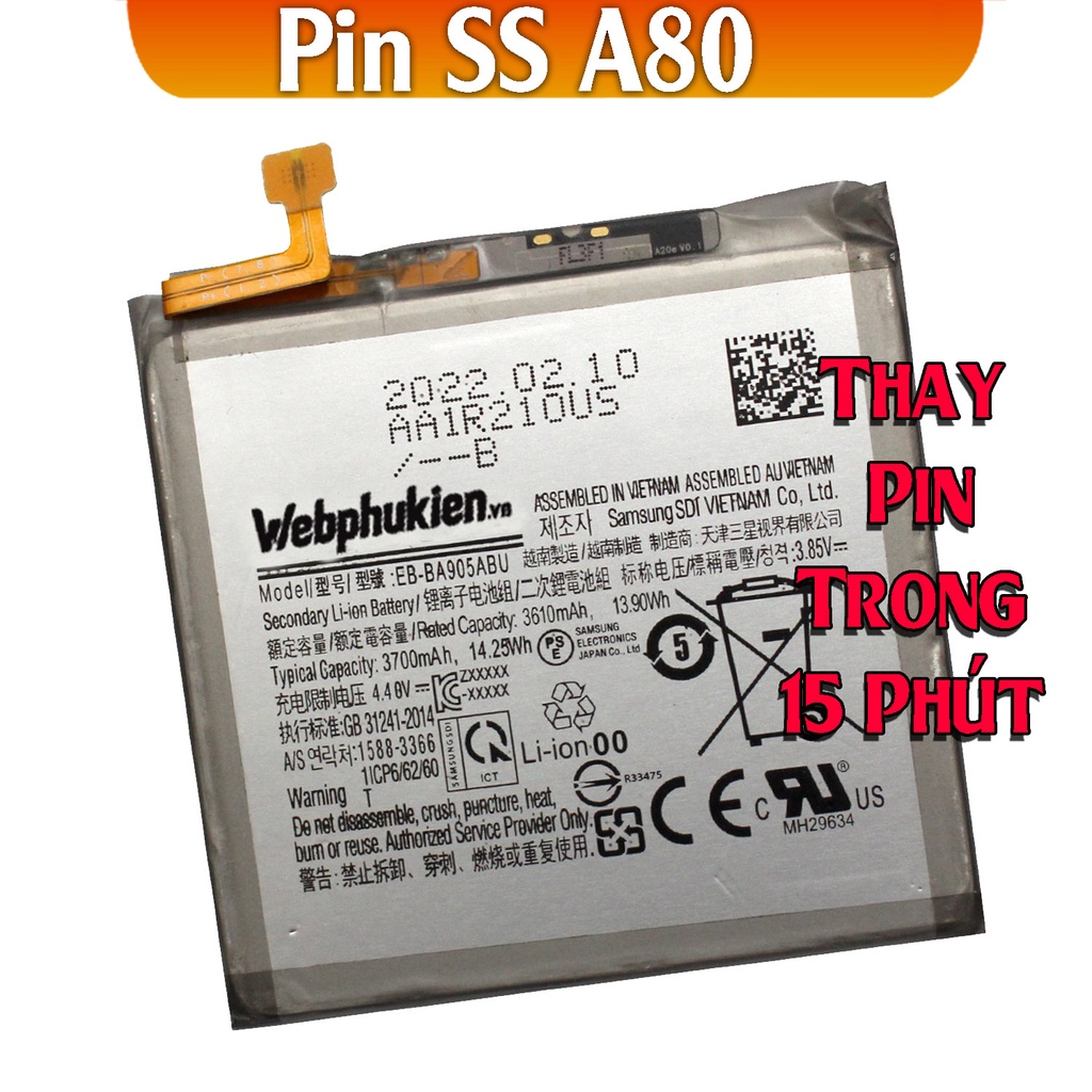 Pin Scud cho Galaxy A80 - 3700mAh