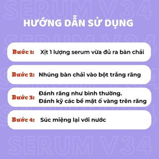 [HÀNG TẶNG KHÔNG BÁN] Tinh chất serum làm trắng răng Smilee V34