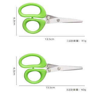 [ Free Ship ] Kéo cắt hành 5 lưỡi đa năng