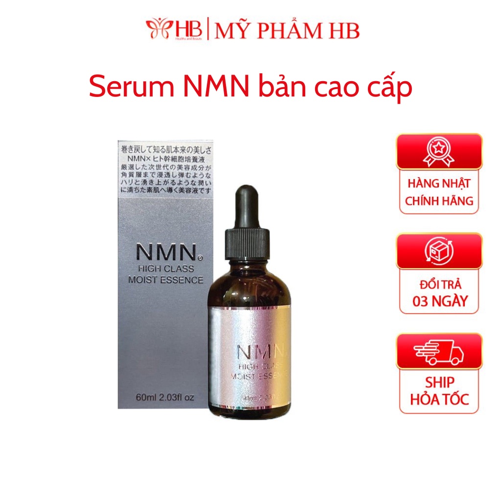 Serum NMN bản cao cấp, tinh chất dưỡng ẩm làm trắng da, NMN High Class Moist (Vỏ trắng bạc)