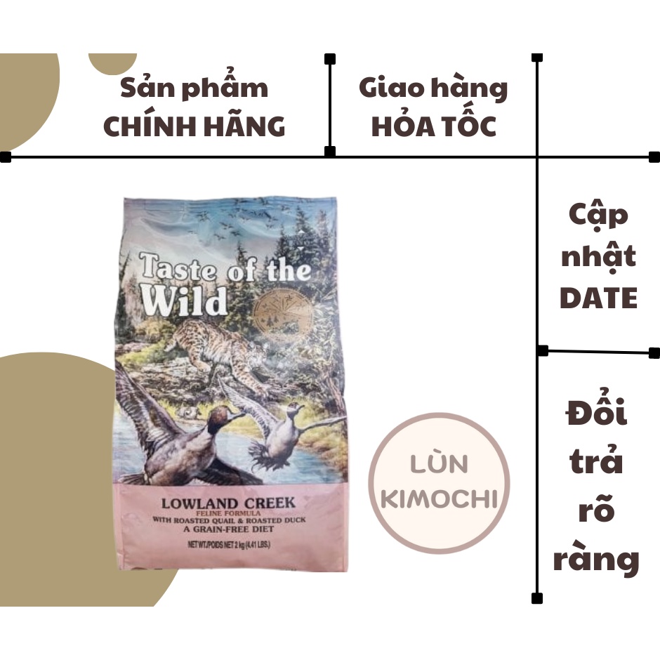 HẠT TASTE OF THE WILD DÀNH CHO MÈO bao 2kg