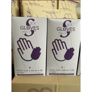 Găng tay cao su y tế latex có bột thái lan size s