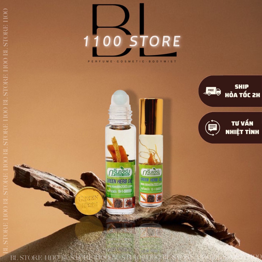✨BL✨ Dầu lăn nhân sâm thảo dược Green Herb Thái Lan - Thái lan chính hãng