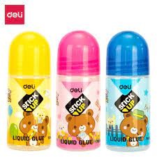 2 Keo Dán Giấy Hình Gấu E7301 - DELI (1 Chai) (vpp thinhphat)
