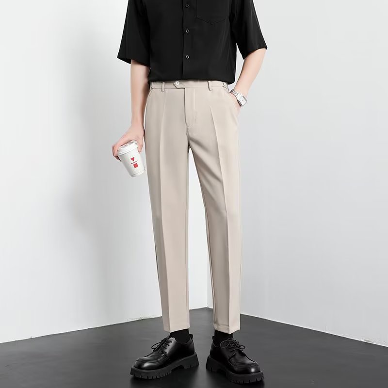 Quần tây nam Phananh.4mans  màu kem chất vải 79 ,co giãn 4 chiều dáng ôm body chống nhăn