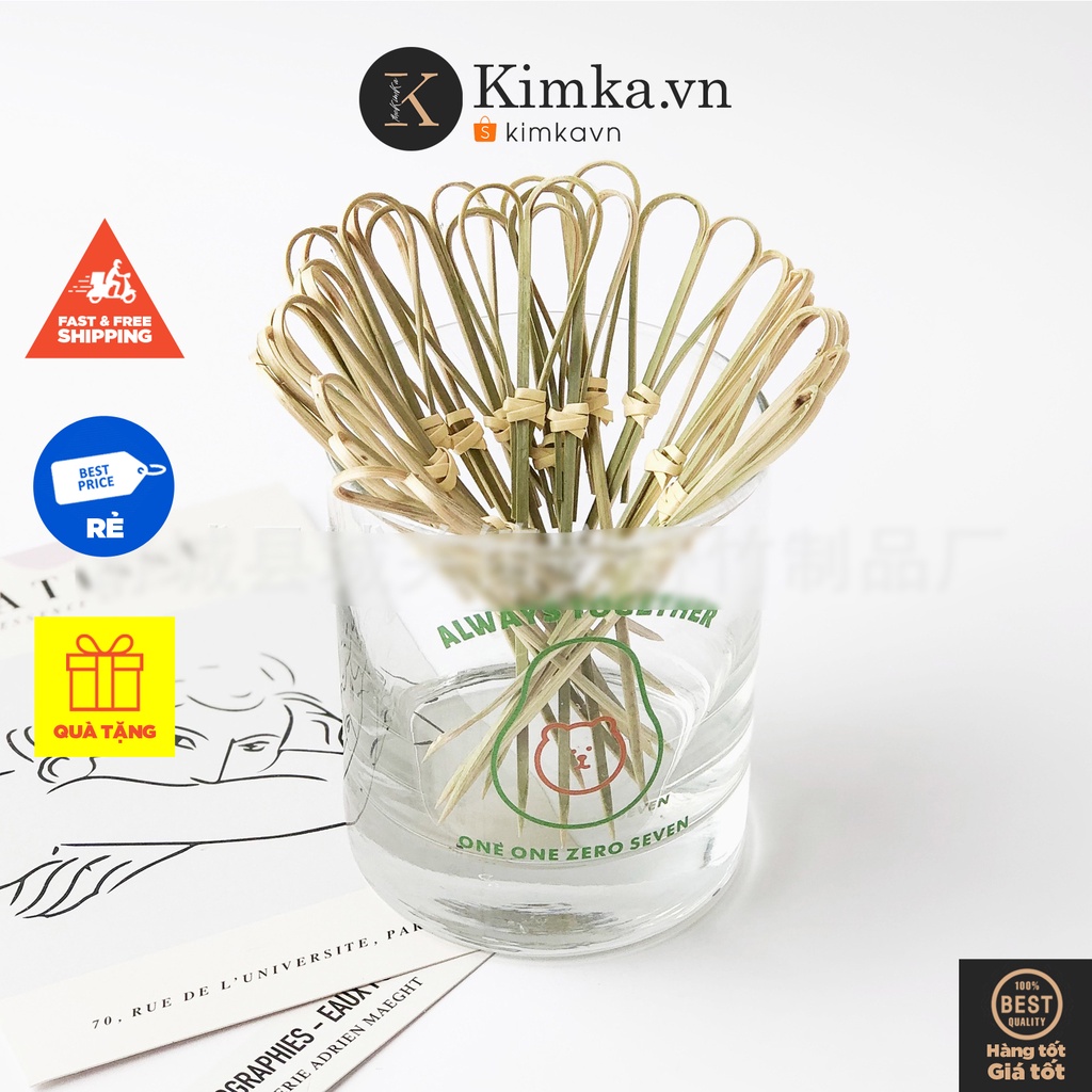 (252) Set 100 Xiên Tre Ăn Trái Cây, Cắm Cocktail Trang Trí