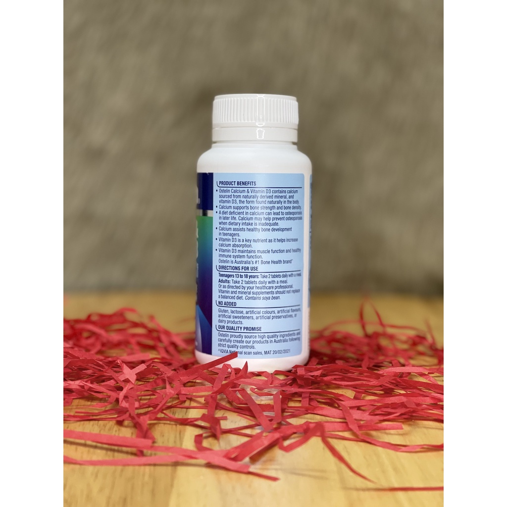 Viên Uống Calcium & Vitamin D3 Ostelin Bổ Sung Canxi Cho Người Lớn Và Bà Bầu 130 viên - nguyenphuongchau