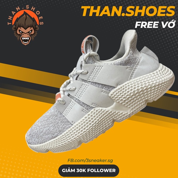 Giày Prophere White Grey, Prophere Trắng - Than.Shoes
