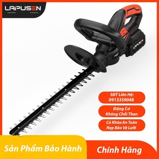 Máy tỉa hàng rào pin,Máy cắt cỏ pin Lapusen dùng cắt xén tạo dáng cây cảnh