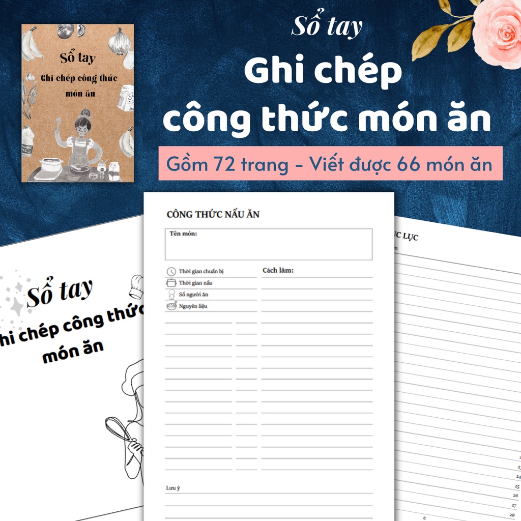 🌈 Sổ tay công thức nấu ăn - Ghi chép các công thức, bí quyết nấu ăn ngon, mẹo vặt nội trợ hữu ích