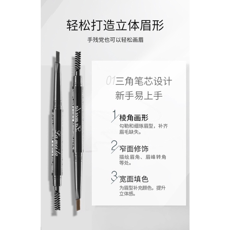 Chì kẻ lông mày LAMEILA bền màu không thấm nước với 7 màu tùy chọn 8.5g 	LBKMA2