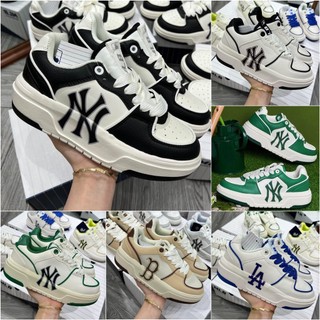 Giày MLB Chunky Liner New York Yankees White Black, Giày Sneaker MLB Chunky NY Đen Hàng Chuẩn Full Box
