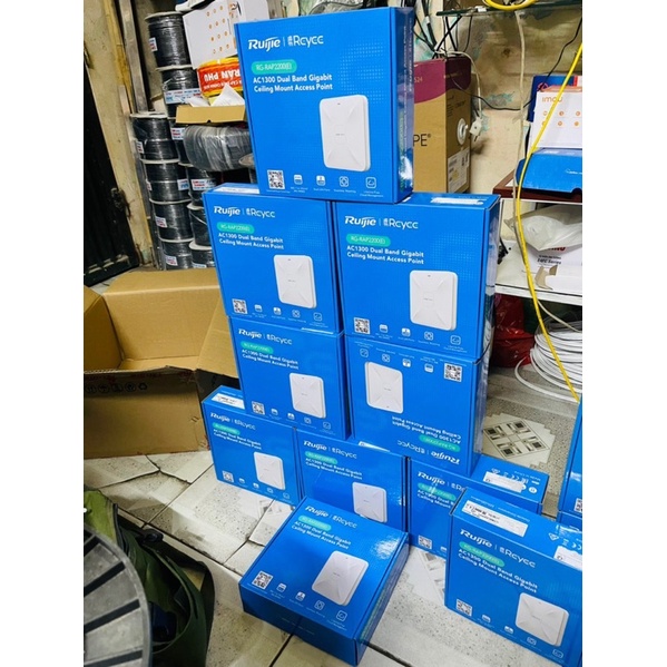 Bộ phát WiFi ốp trần Ruijie, 2 băng tần 2200(F) 2200(E) 2200F 2200E 110 users (chính hãng)