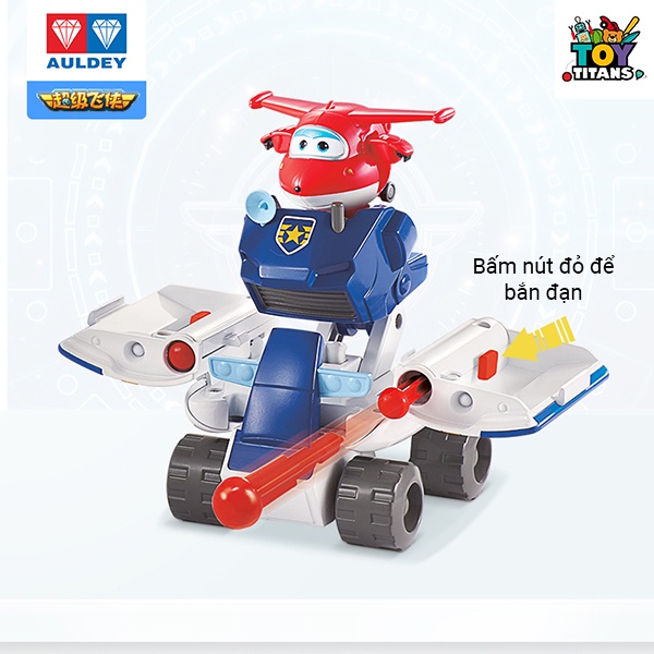 Đội bay siêu đẳng SUPERWINGS - Máy bay tuần tra BADGE - Có thể tách rời và bắn đạn