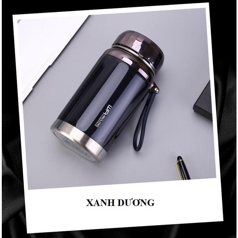 Bình giữ nhiệt 1500ml, nắp inox 304 kim cương nguyên khối, bình đựng nước 1000ml, giữ lạnh hơn 20h, giữ nóng hơn 10h