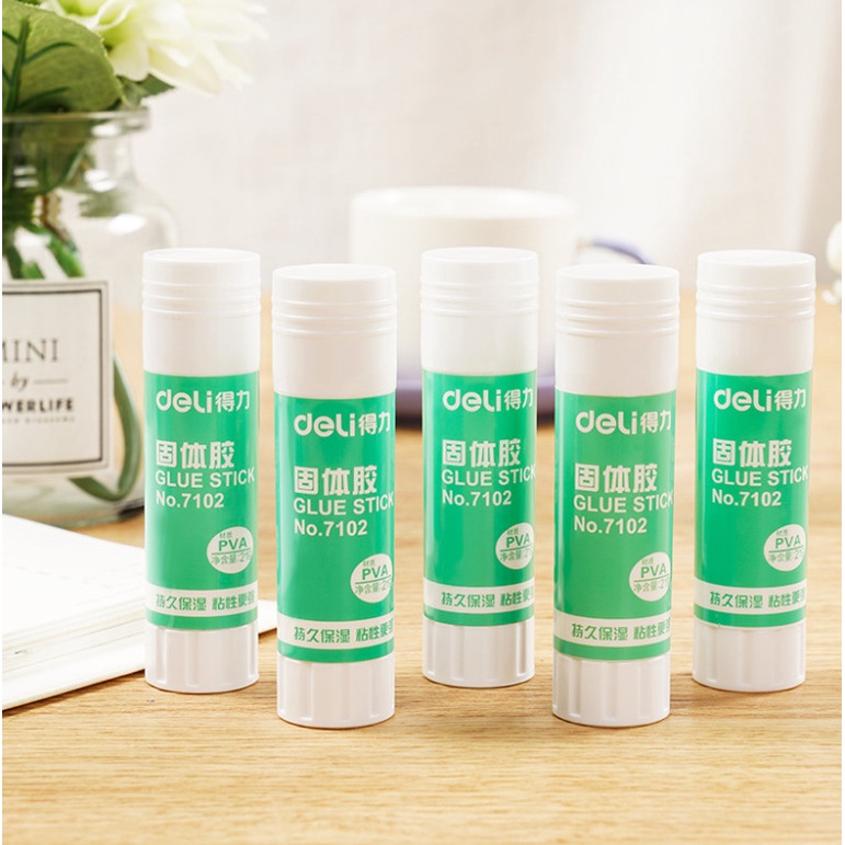 Keo khô Deli No.7101/7102/7103 chất liệu PVA đặc màu trắng