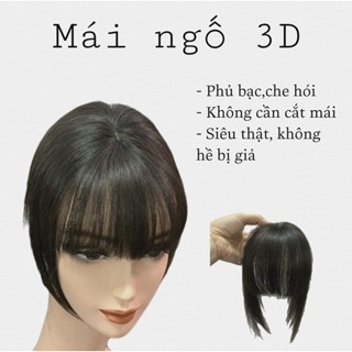 Mái siêu da 3D, Mái giả làm từ tóc thật 100% Shop Tóc Anh Quân thoải mái uốn nhuộm, tạo kiểu cực xinh và nhanh chóng