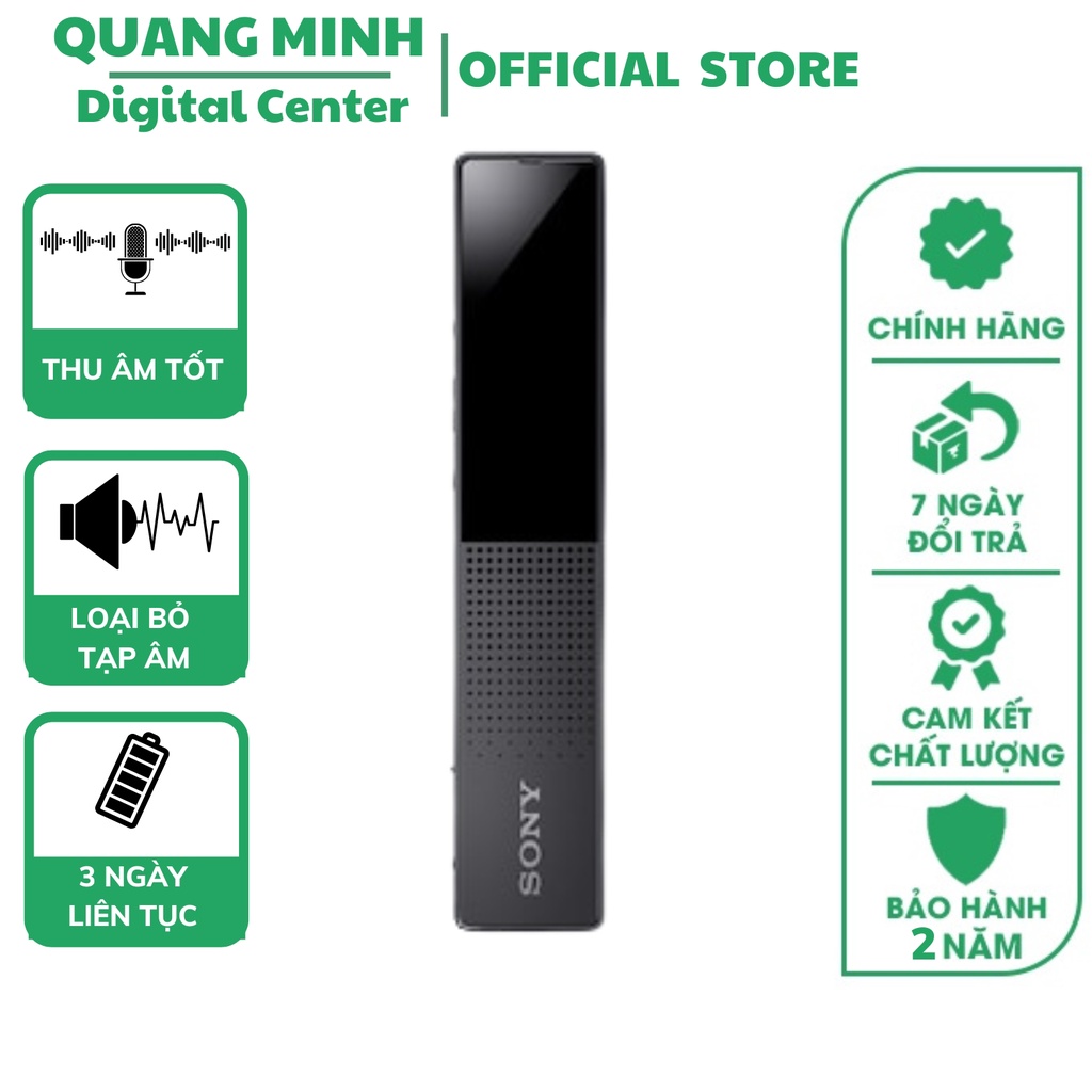 Máy ghi âm Sony ICD-TX 660 dung lượng 16GB ghi liên tục tới 715 giờ ,tính năng sạc nhanh 3 phút ghi âm 60 phút BH 1 năm