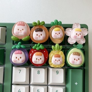 Nút phím cơ R4 PBT lẻ keycap hoa quả dể thương